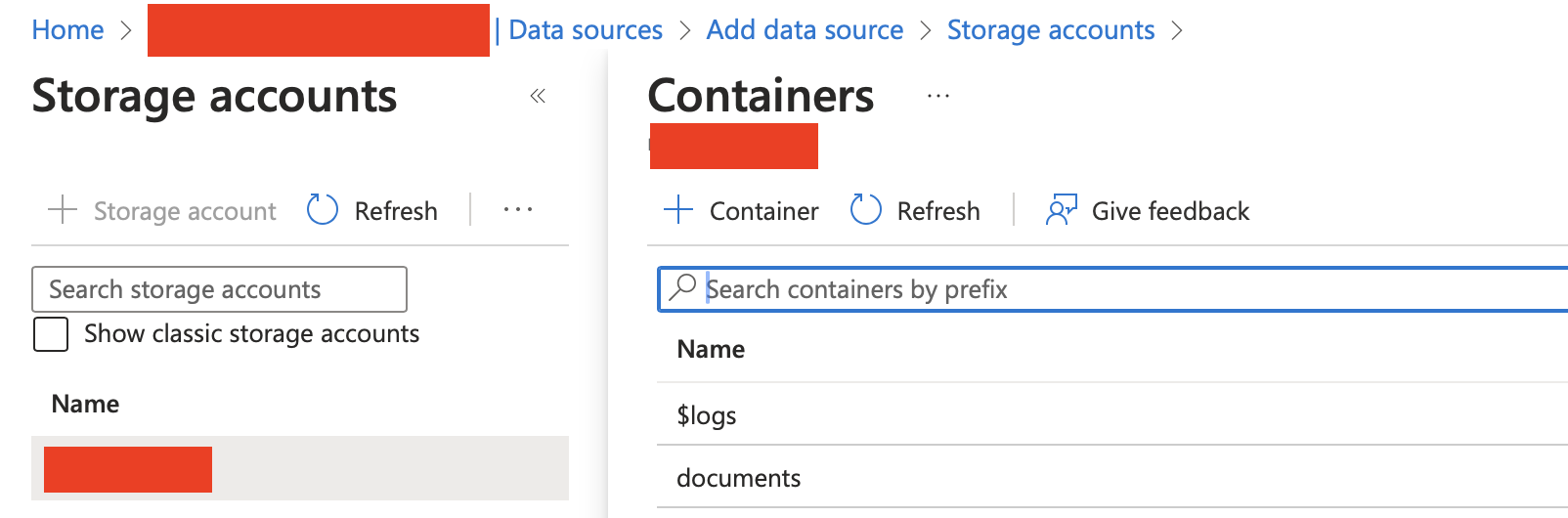 Connecting a blob as a data source to Azure AI Search
