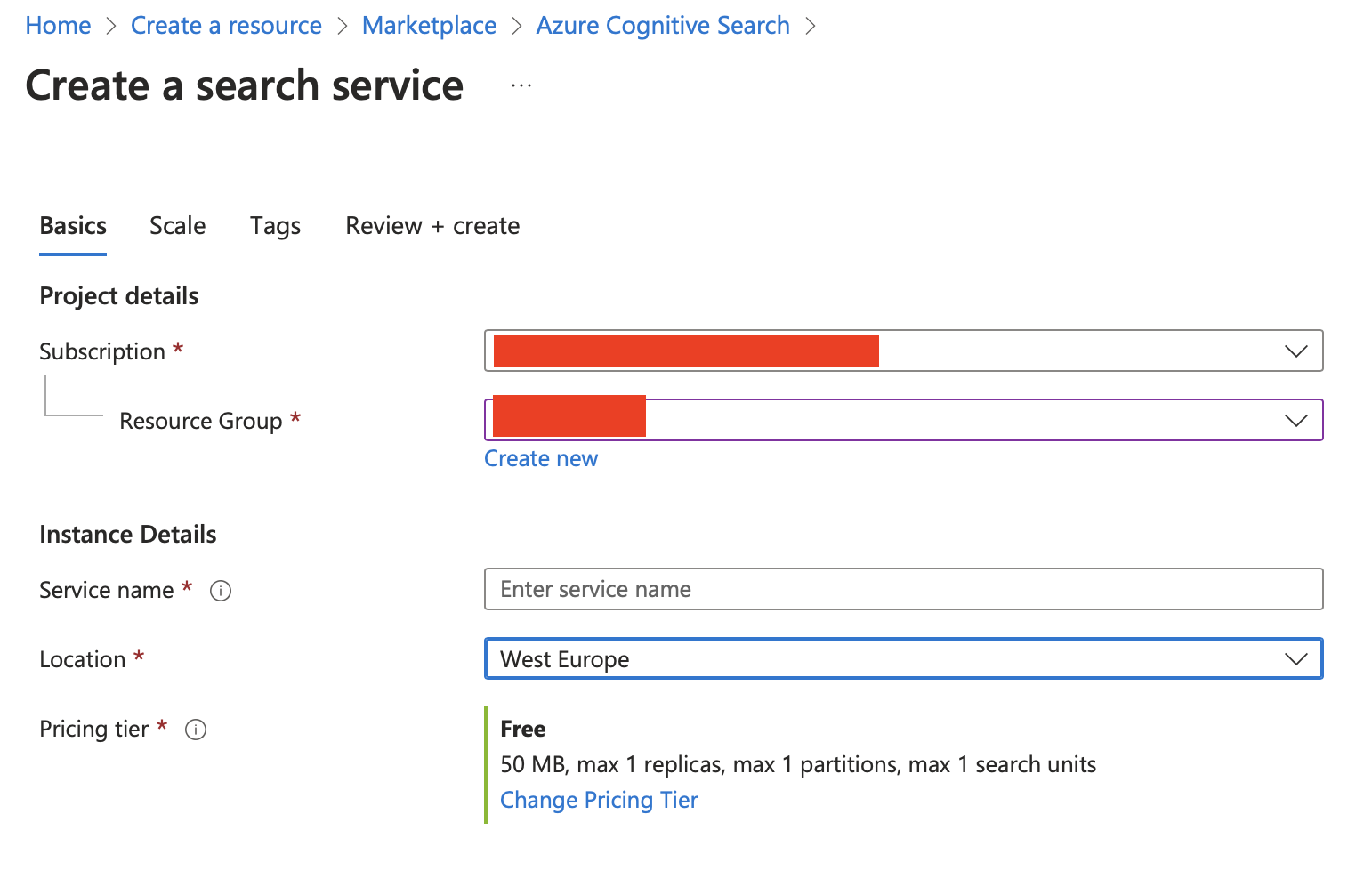 Setting up Azure AI Search